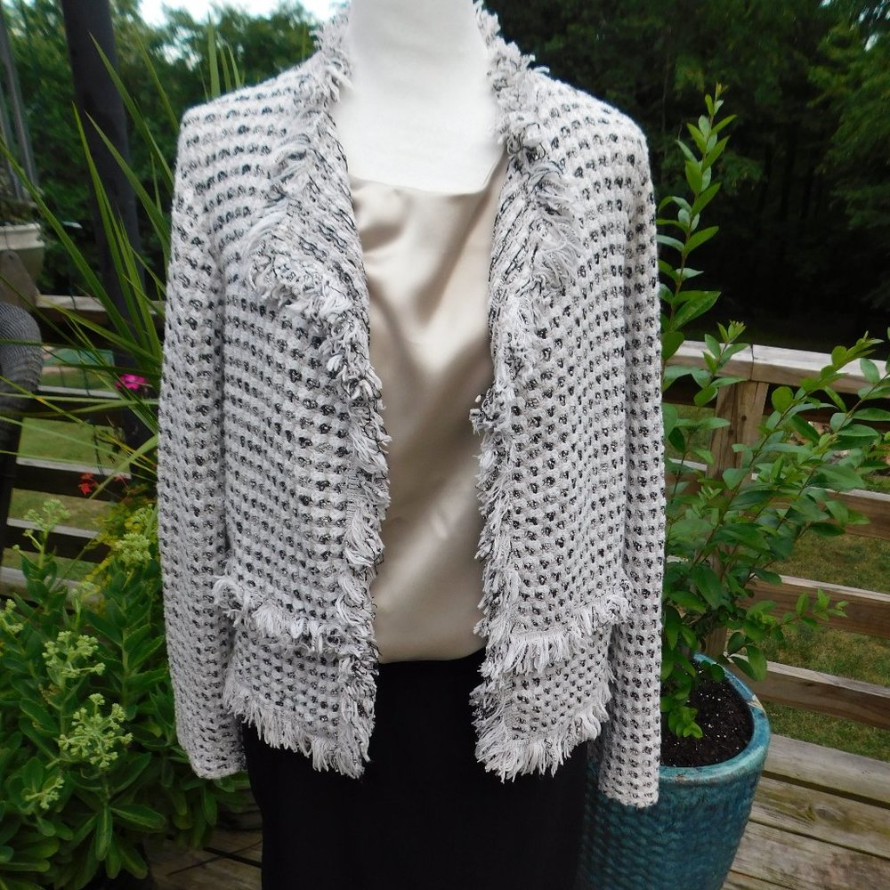 Chicos Sweater Jacket Size 1